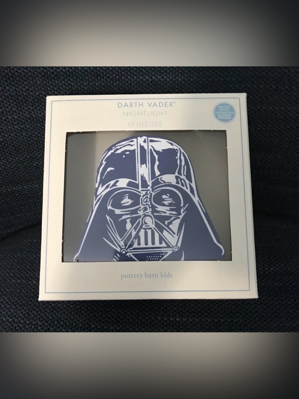 Pottery Barn Kids Darth Vader Plug-In Nightlight Shade in Navy and White